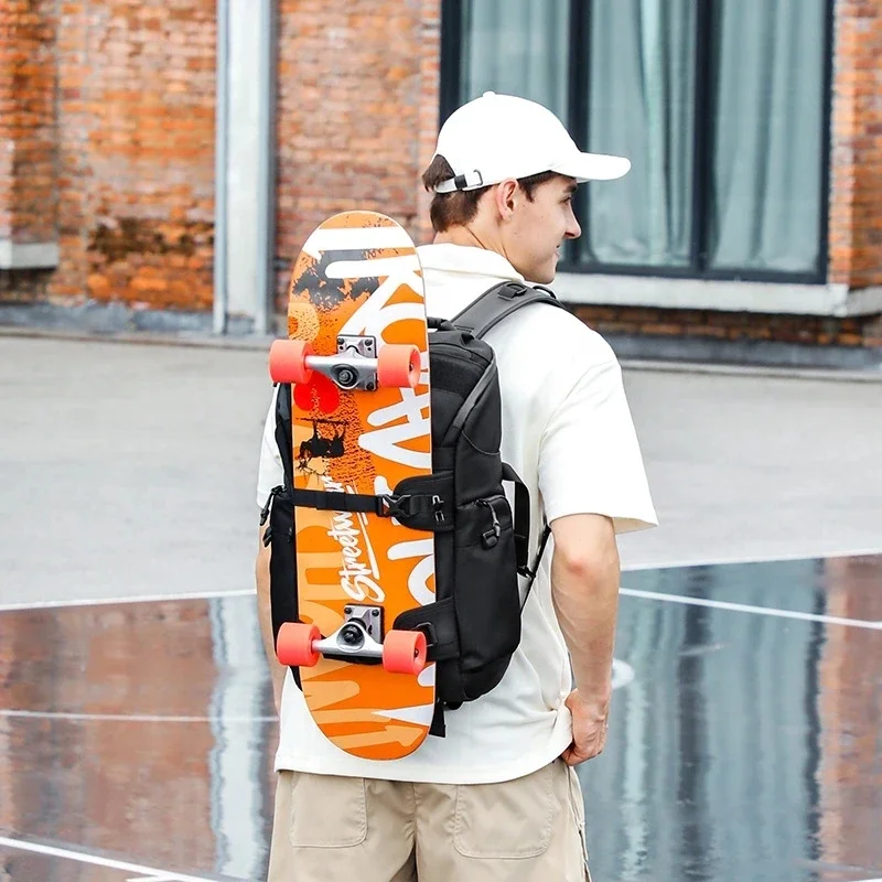 48x17x27 Cabin Backpack Men's Shoulder Bag Wearable Chest Bag Multi-function Messenger Bag