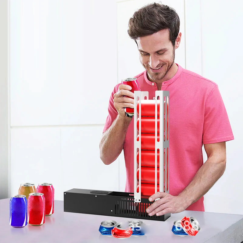 Electric Aluminum Can Flattening Machine Electric Automatic Can Crusher Squeeze Can Flattener Home Use - view 2