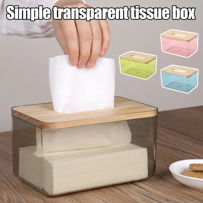 

Newly Desktop Tissue Box Holder Dustproof Easy Use Wet Wipes Masque Dispenser Holder For Home Office Drop Shipping Салфетница