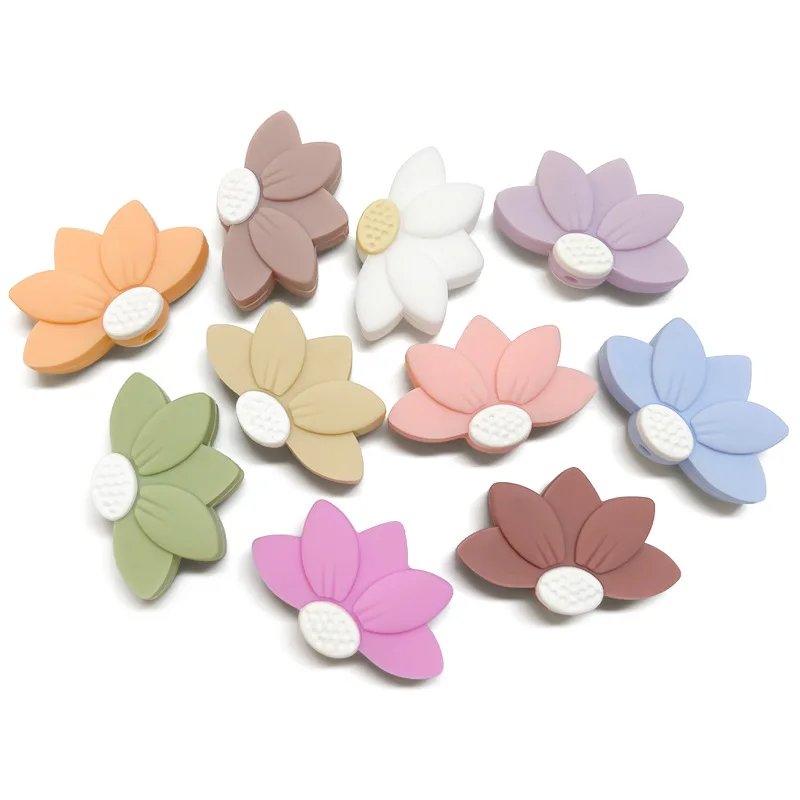 20pcs New Silicone Focal Beads Food Grade Silicone Teether Beads DIY Pacifier Chain Jewelry Accessories Focus Beads Wholesale