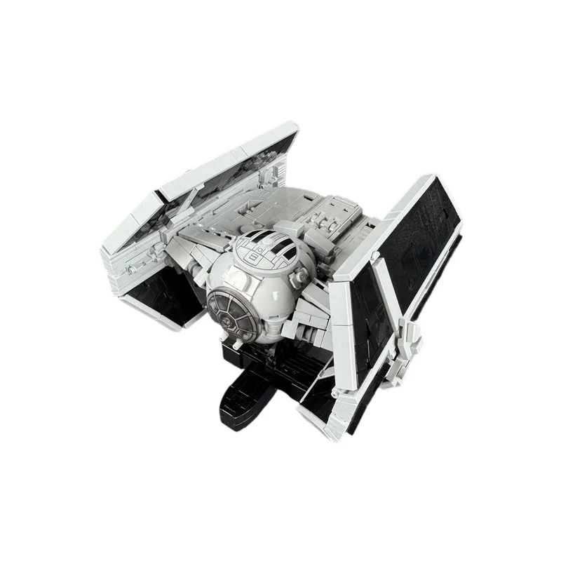

Vader´s Tie Advanced X1 Space Fighter MOC Building Blocks Classic Interstellar Aircraft Model DIY Assembly Bricks Collection Toy