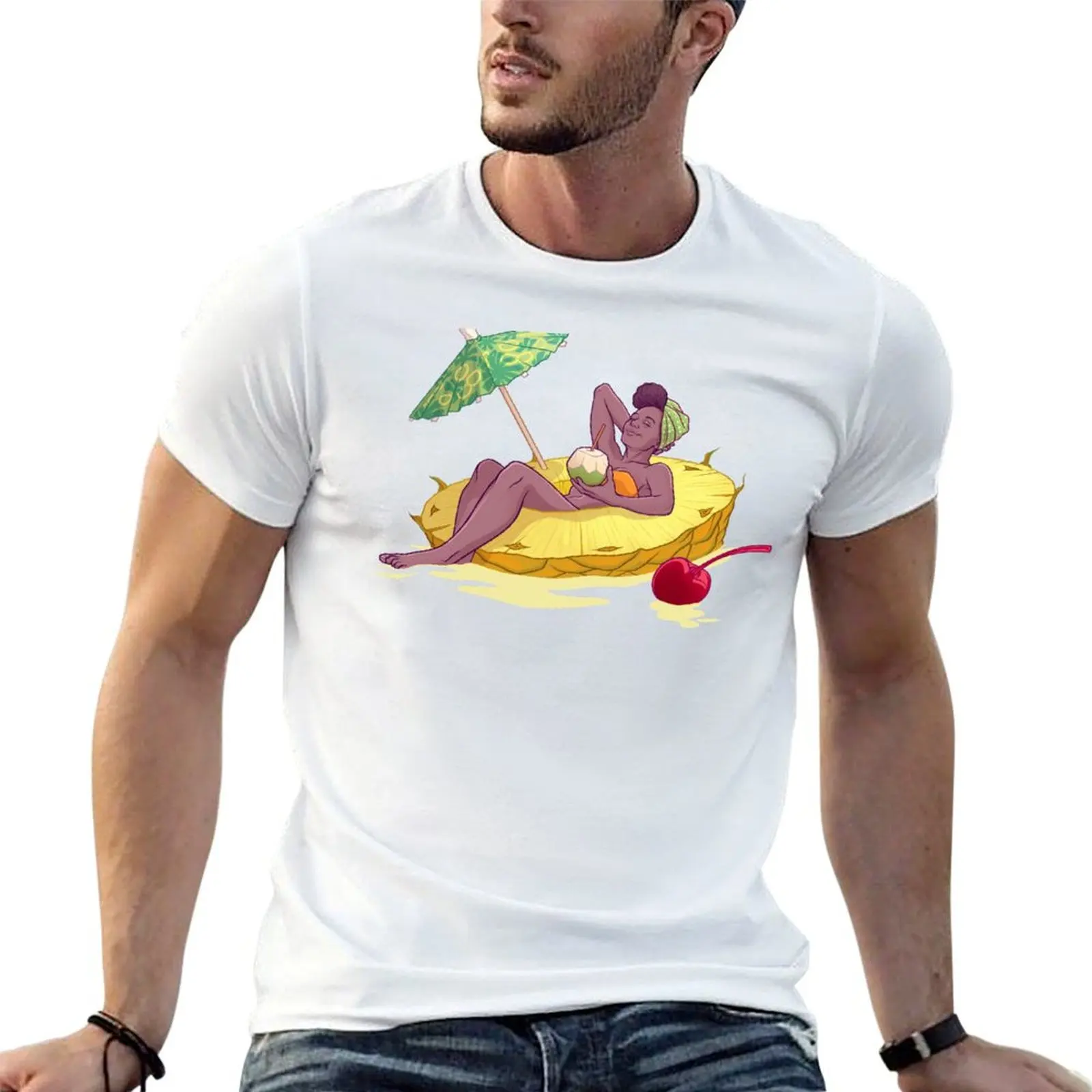 Pi?a Colada T-Shirt Anti-Pilling Casual T-Shirt