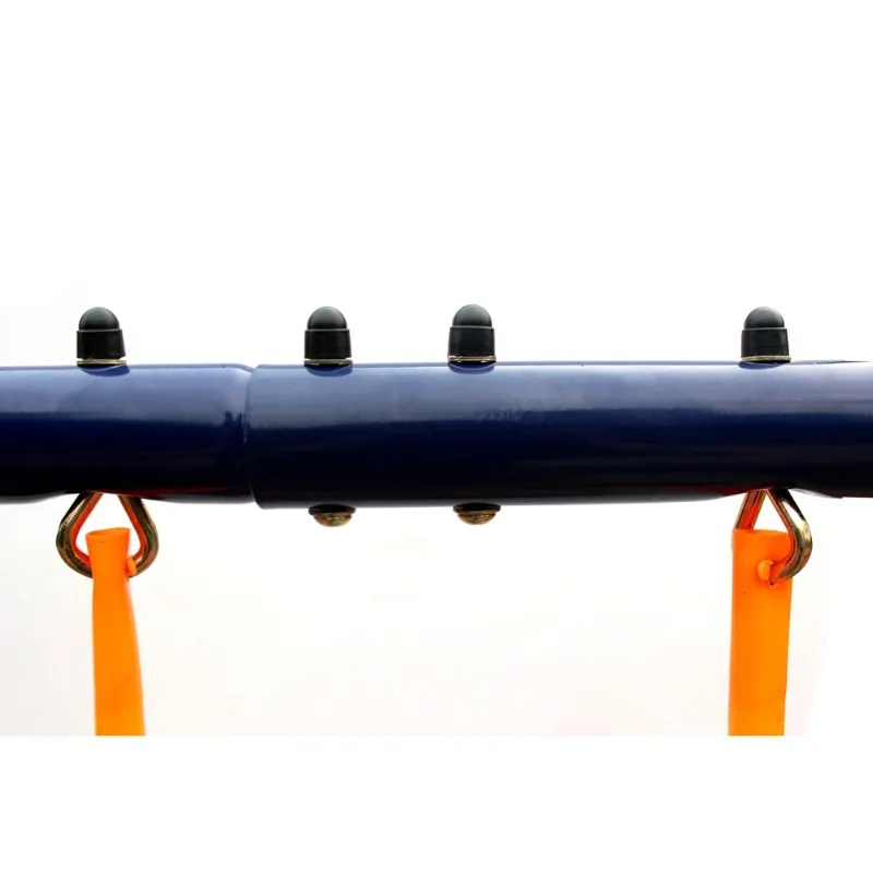 De dubbele stationschommelset voor kinderen is geschikt voor het schommelplezier in een pretpark voor binnen en buiten