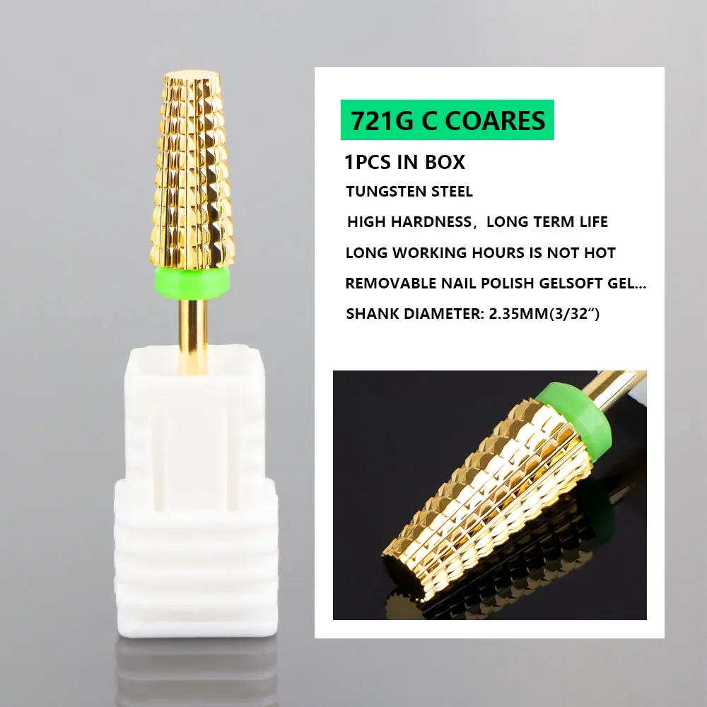لقم ثقب الأظافر من كربيد التنغستن ، قاطع طحن للتظليل ، آلة حفر الأظافر الكهربائية ، ملف الأظافر الفعال ، إزالة الجل ، 5 في 1 #2