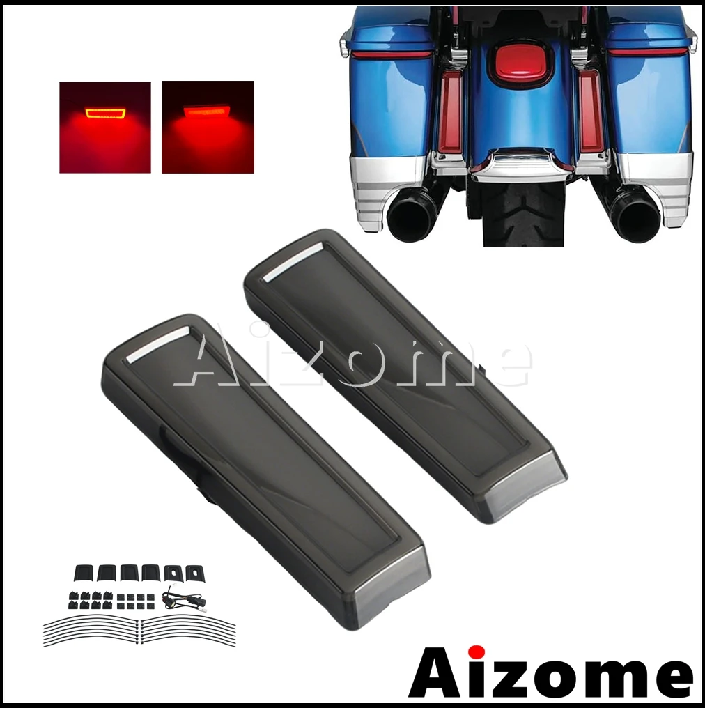 

Motorcycle Saddlebag LED Light Rear Fender Brake Running Light For Harley Road Glide King FLTRX FLTRXS FLTRK FLTRXSE 2014-2023