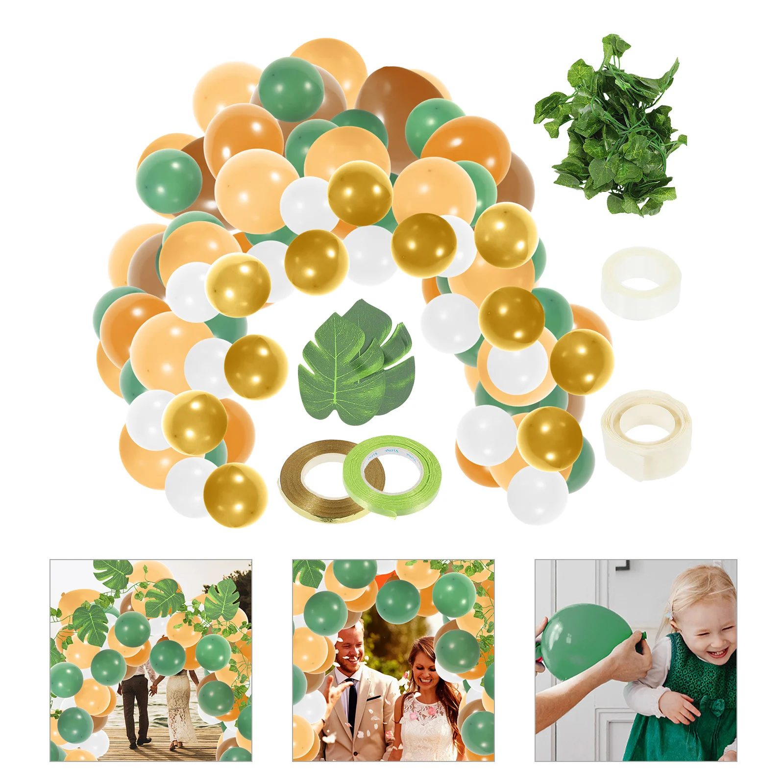 

1Set Party Balloons Arch Latex Balloon Garland Kit Decorative Balloon Arch Safe Durable Summer Home Bar Club Party Photography