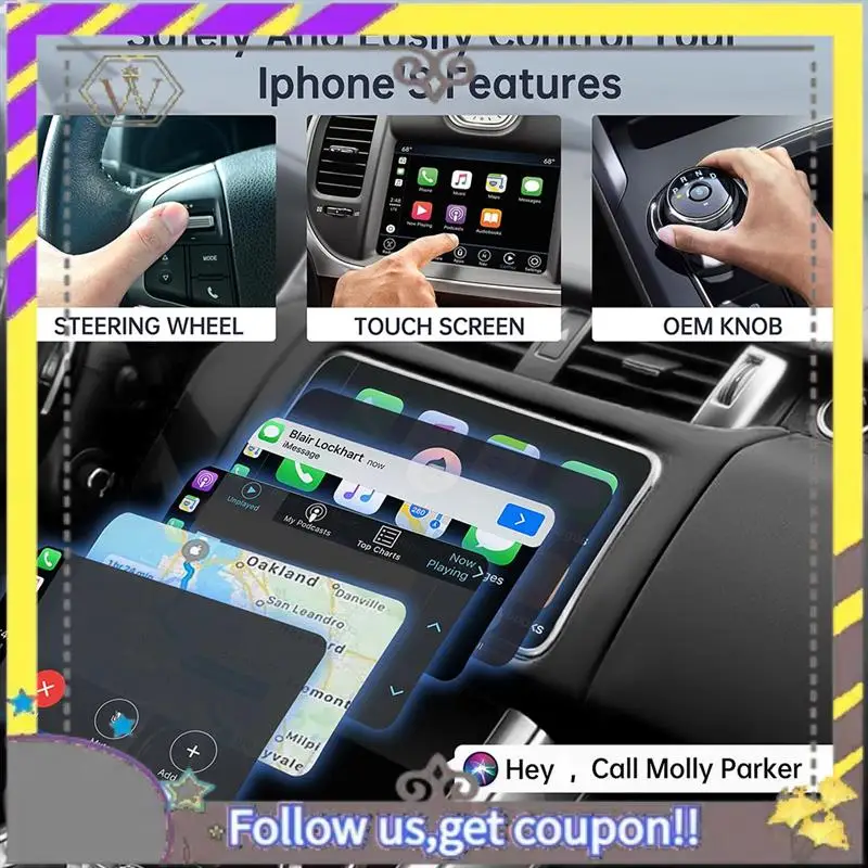 New Carplay Wireless Adapter Wired To Wireless Carplay Dongle For  Iphone Wifi Online Update Wireless Carplay Adapter