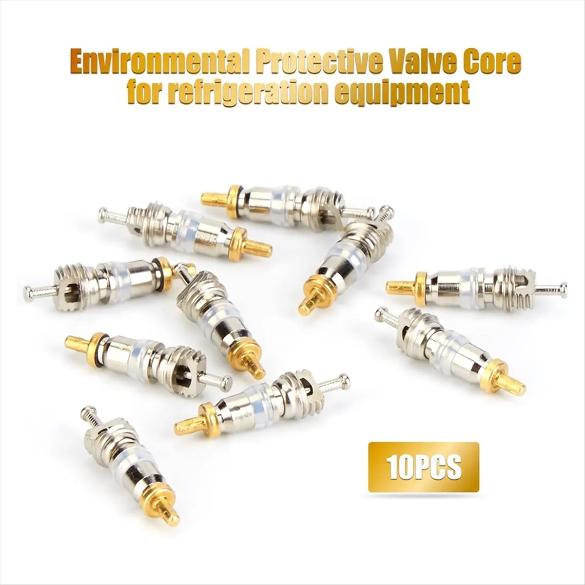 Valve Core Remover Tool and HVAC Service Wrench Set with Hex Bit Valve Core Remover Tool Brass