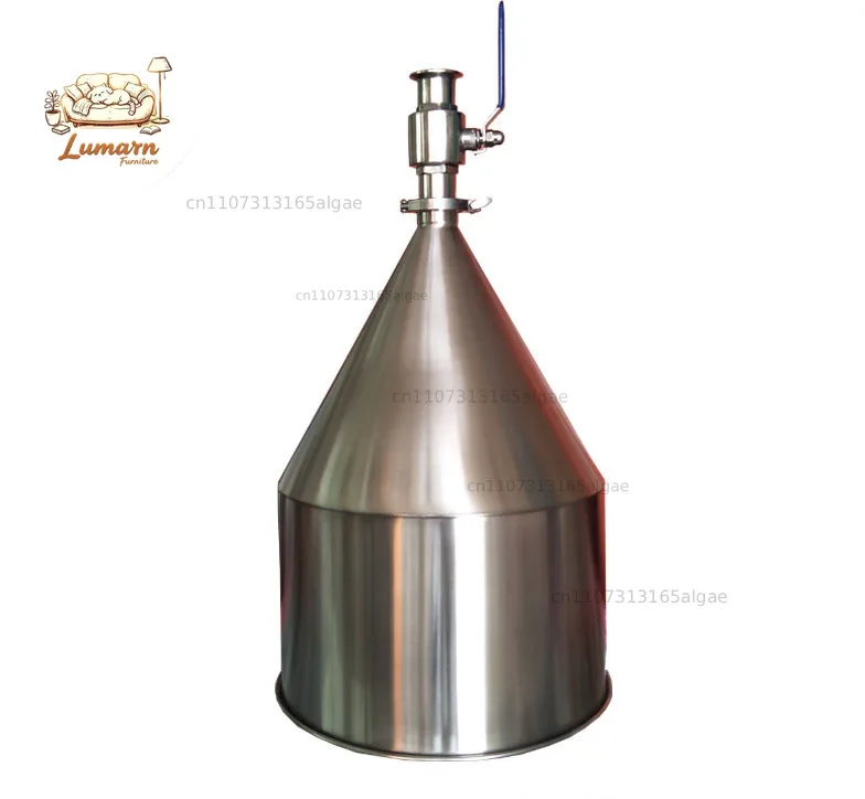 304 sanitary food stainless steel cone hopper sealing cover hopper with bracket large diameter hopper