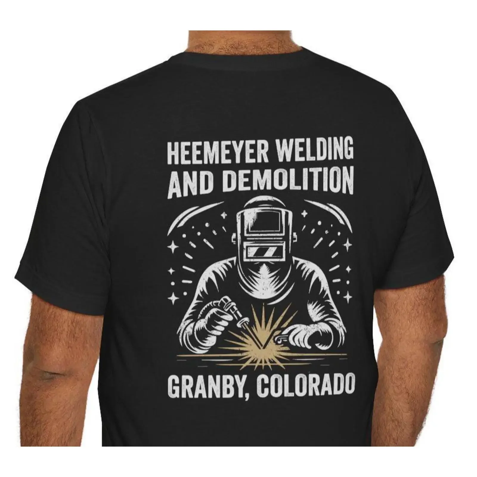 Heemeyer Welding Demolition T Shirt Granby Colorado Vintage Retro vintage Washed Casual homme streetwear Comfortable Unisex