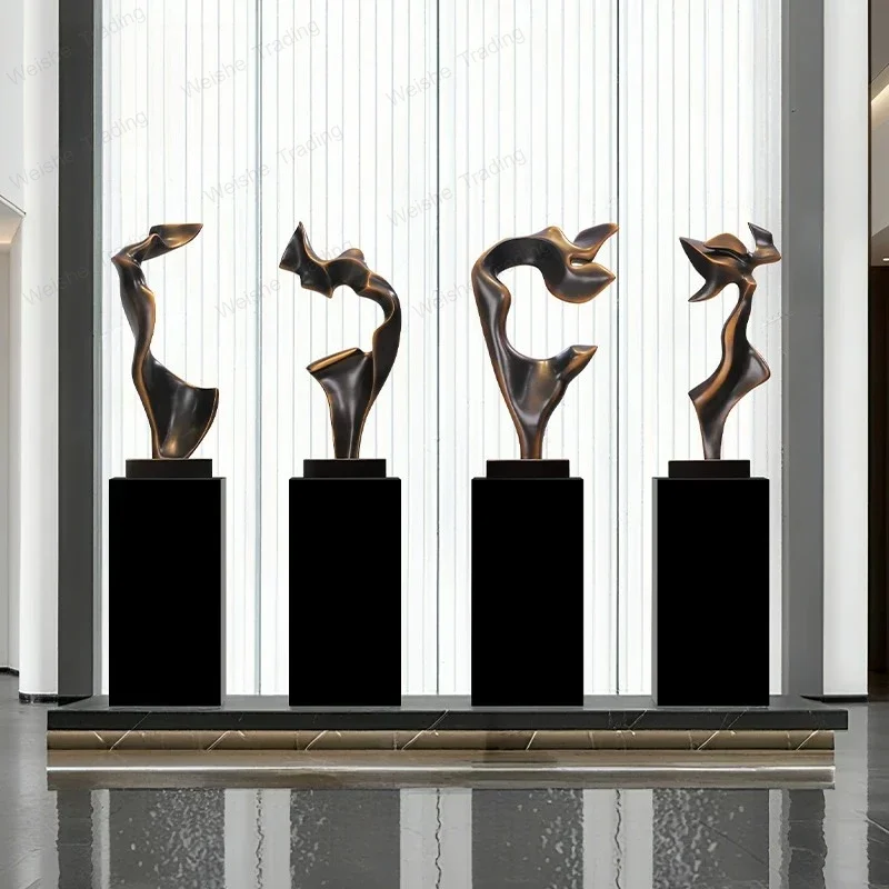 Modern Abstract Sculpture Art Ornament Hotel Lobby Floor Decoration Villa Entrance Living Room High-end Crafts