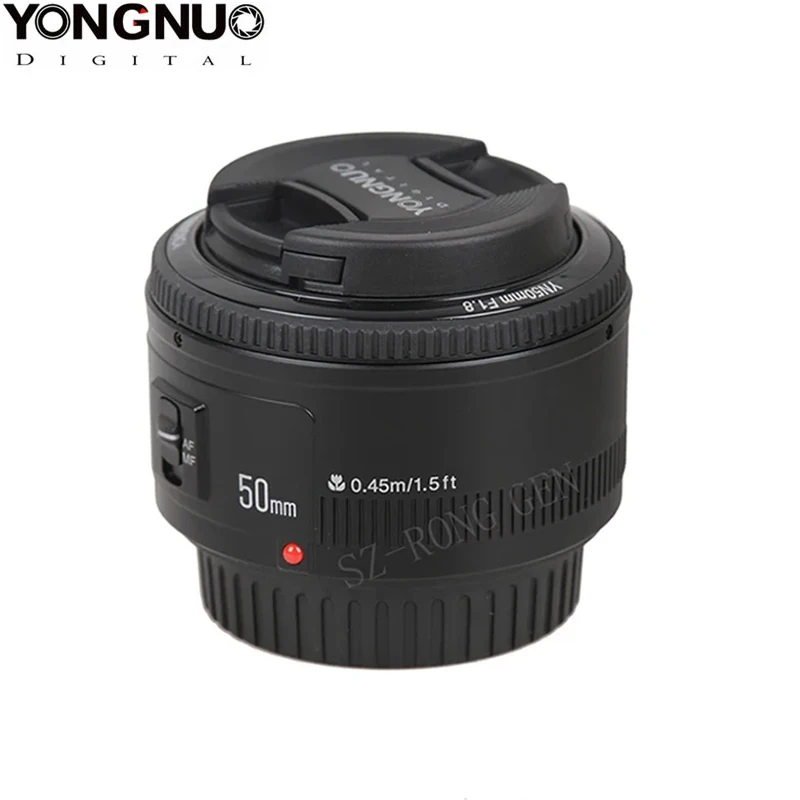 YONGNUO YN50mm f1.8 AF DSLR Lens Large aperture Auto Focus Lens for Canon EF 60D 70D 5D2 5D3 600d T5 T6 DSLR Cameras