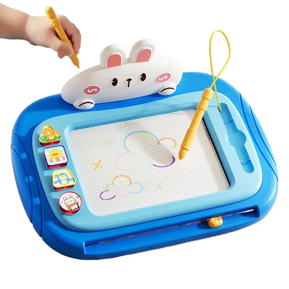 Crianças dos desenhos animados prancheta magnética mesa de desenho do bebê escrita cor graffiti placa puzzle arte educacional montessori brinquedos
