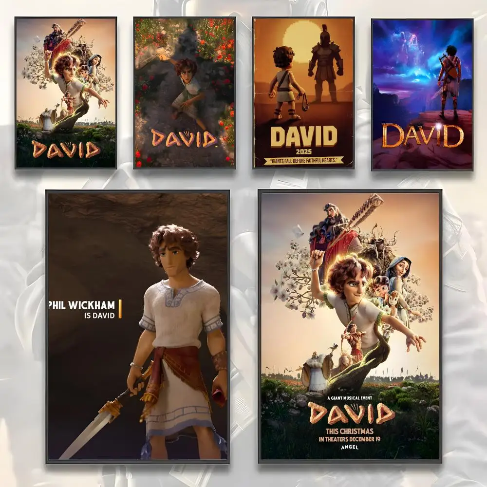 Cartoon family animated film D-David Poster Home Living Bed Room Bar Hallway Sticky Wall Art Printing Aesthetic Decor