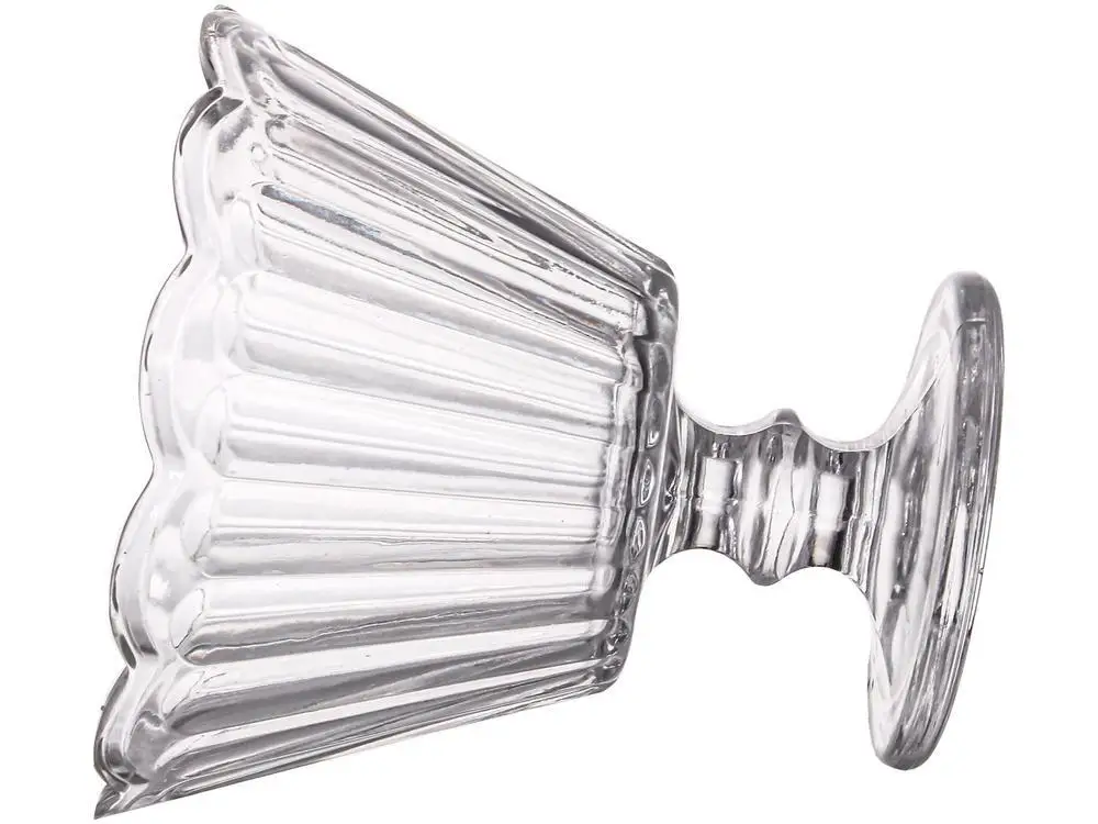 أكواب زجاجية من لوتس مفهوم هاوس ، حلوى شفافة ، شفافسم ، شمع ، 6