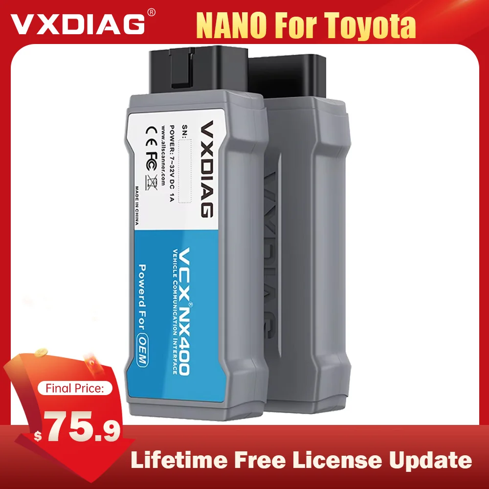 2025 VXDIAG VCX NANO NX400 For Toyota For Lexus Newest Techstream car Diagnostic Tools ECU Coding Code Reader Scanner