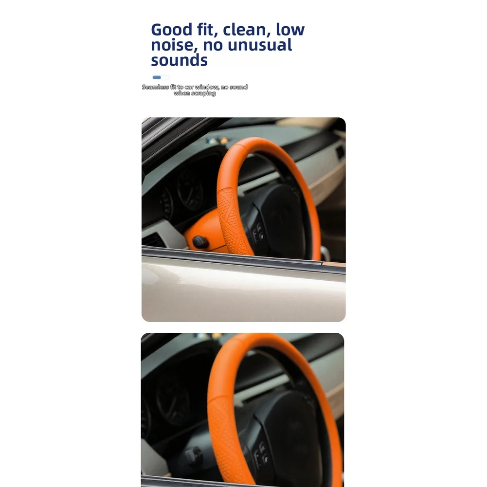 2 قطعة نافذة السيارة ممسحة شفرة مرنة قابل للتعديل المطر مكشطة للجانب لنافذة ممسحة شفرة غسل وصيانة #4