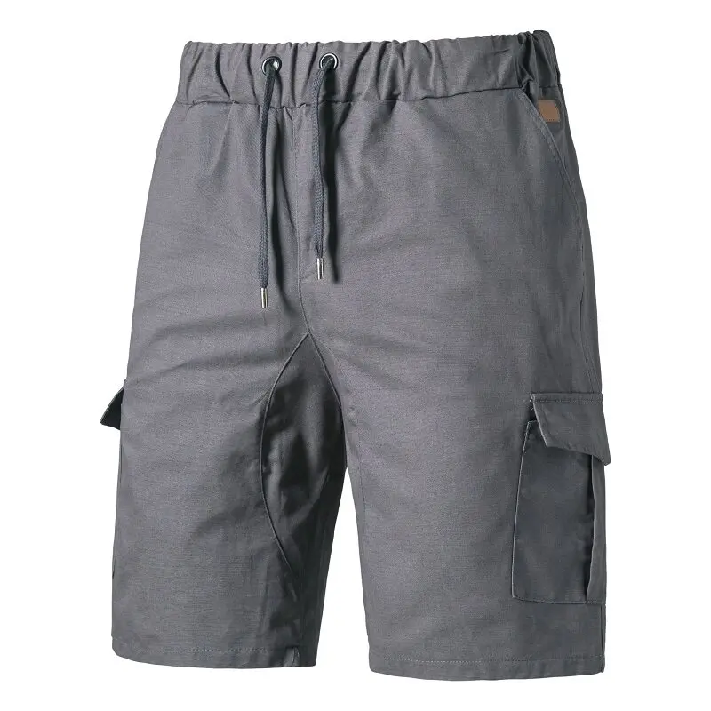 Pantalones cortos Cargo de verano para hombre, pantalones cortos holgados informales con múltiples bolsillos y botones de camuflaje, ropa de calle, pantalones cortos tácticos militares de Hip Hop