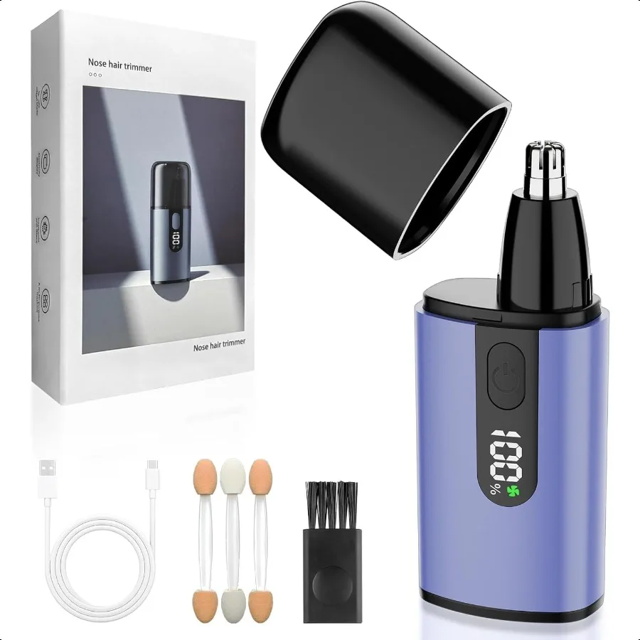 

Nose Hair Trimmer for Men Women Protable Hair Trimmers with Fast Charging Builtin Battery High Speed 12000rpm Motor Dual Edge B