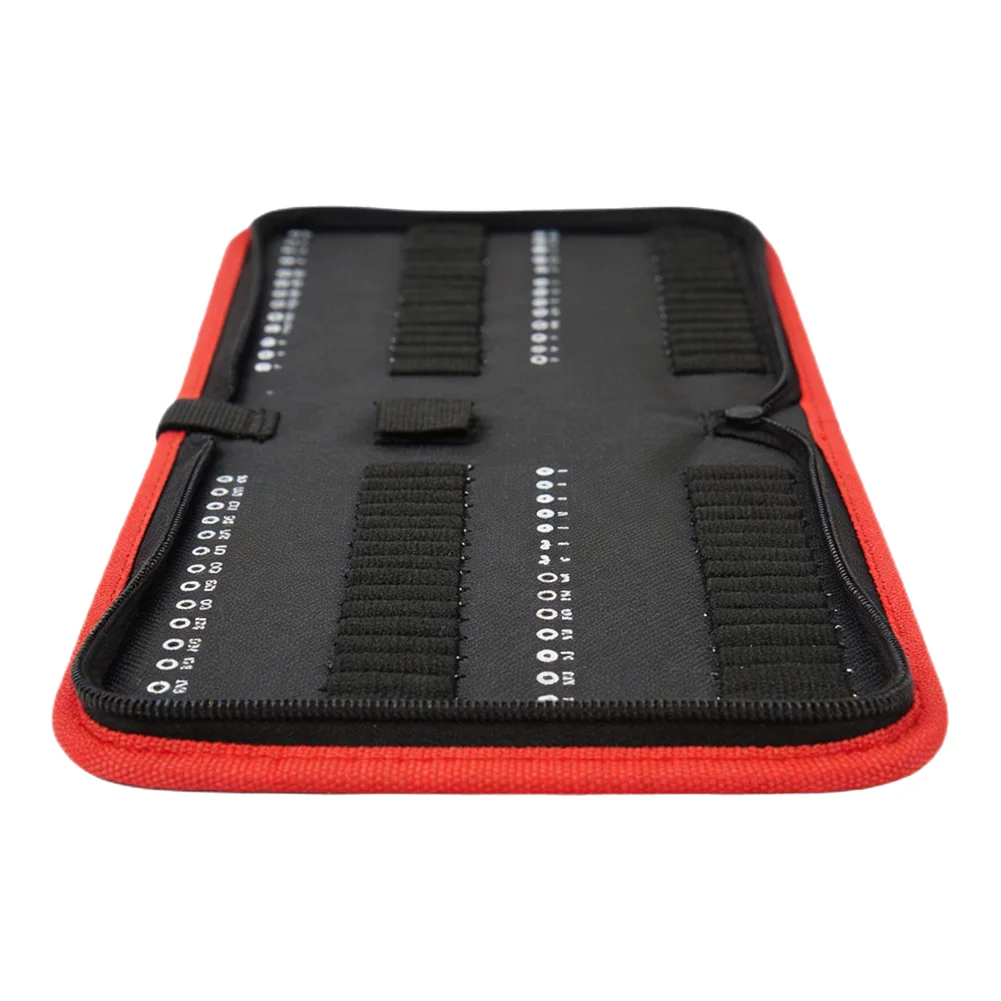 Screwdriver Bit Case Driver Bit Case Clear Labeling Belt Loop Key Ring Loop Oxford Fabric Compact Tool Storage Solution