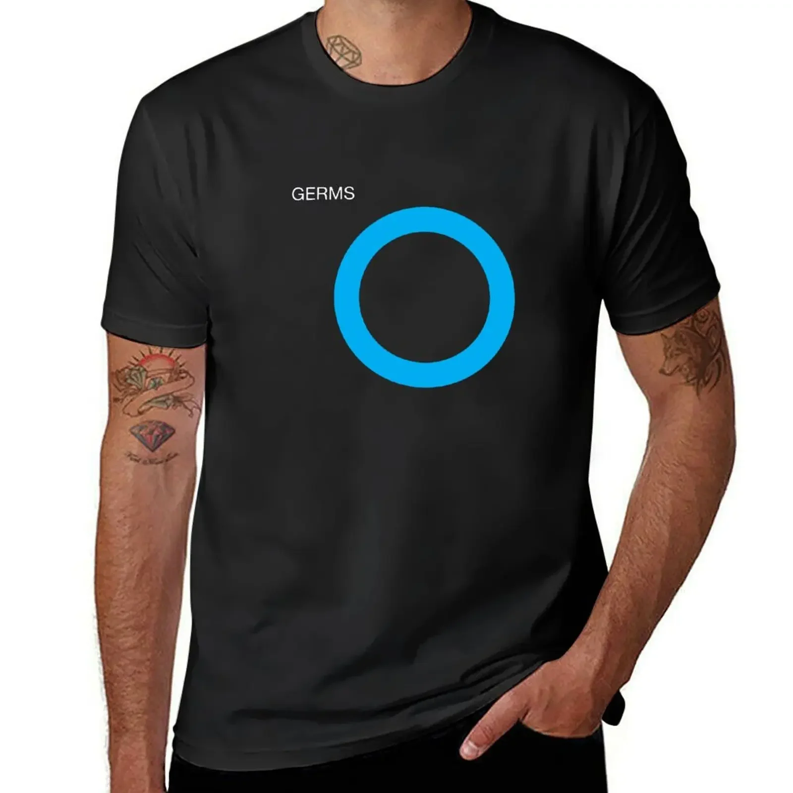 Germs Self Titled Design T-Shirt sweat for a boy cute tops quick drying mens t shirts pack