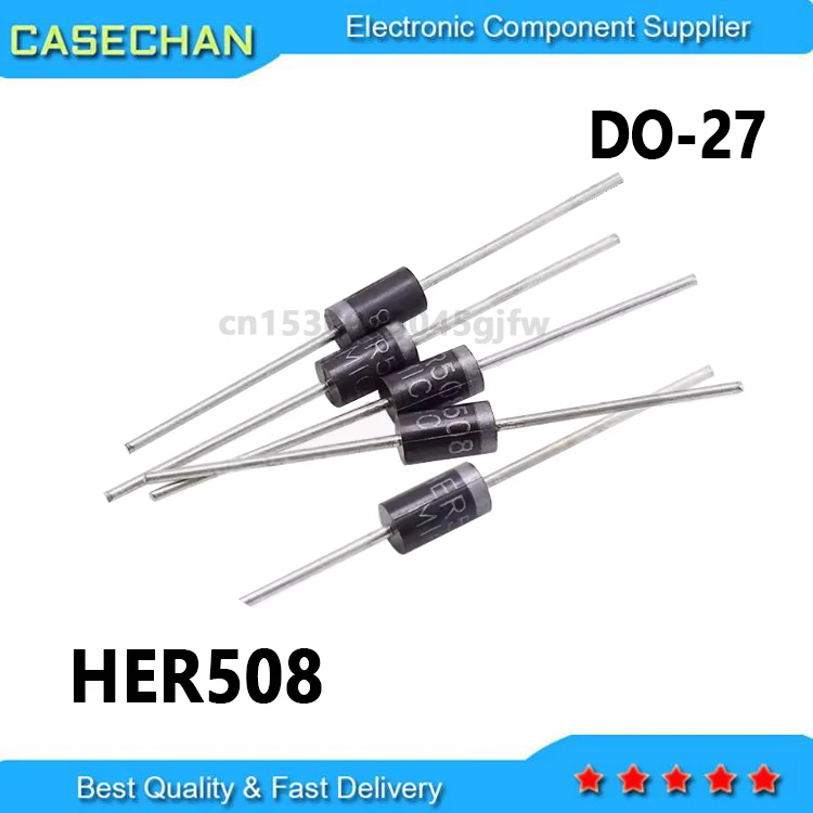 20PCS New and Original 5A 1000V DO-27 HER508