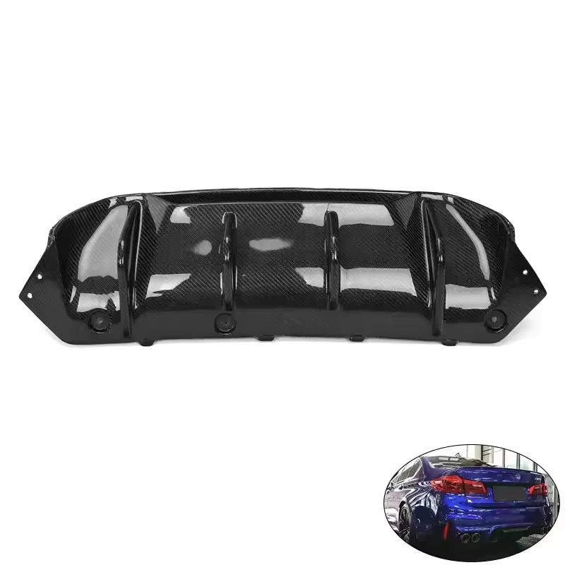 

Langyu 2018+ Exterior Modification Accessories Carbon Fiber Rear Lip for BMW M5 F90 Upgrade MP Style Rear Diffuser