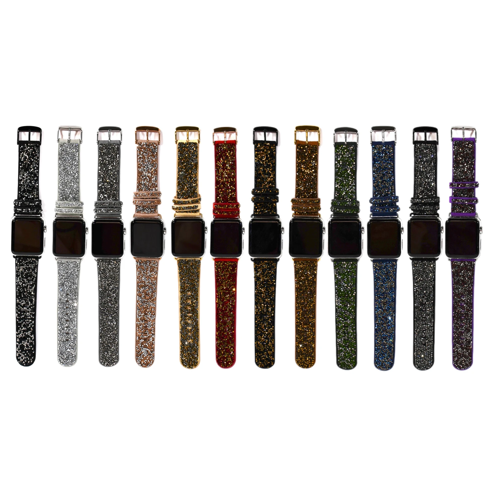 

Glitter Diamond Premium Band For Apple Watch Series 9 8 7 6 5 4 3 2 Band 38mm 41mm 42mm For Iwatch Se Ultra 40mm 44mm 45mm Band