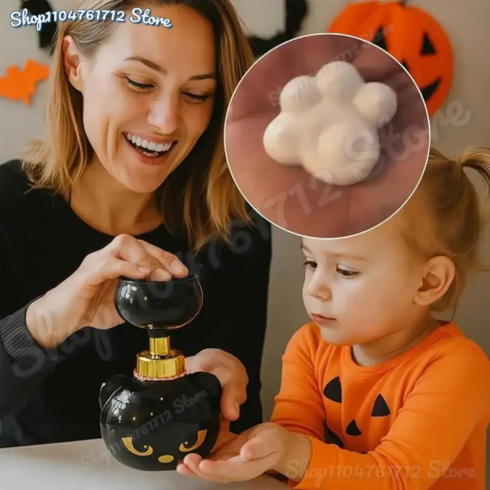 

Cute Cat Paw Foam Soap Dispenser, 2026 Black Kitty Foaming Pump Bottle Creates Paw-Shaped Foam, Spooky Cute Hand Soap Pump