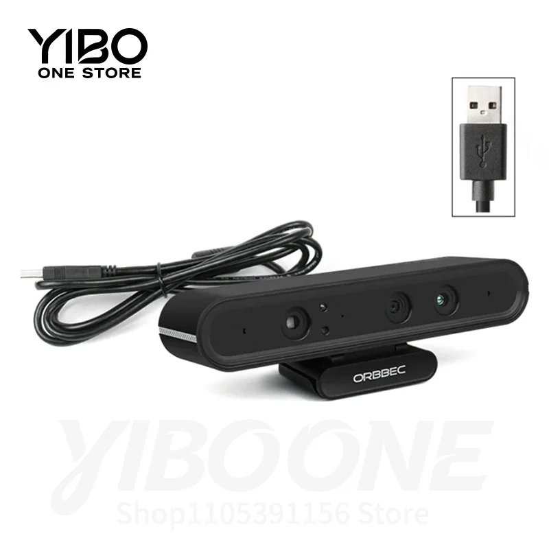 ORBBEC Astra Pro 3D 깊이 감지 카메라, AI 로봇 드론 얼굴 인식 개발을 위한 0.6-8M 거리 측정 기능, ROS1/ROS2 지원