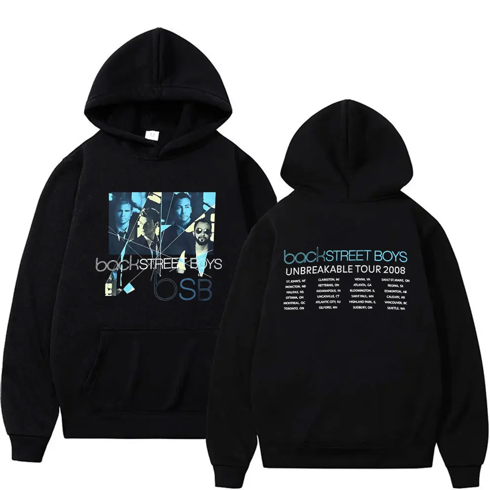 

Backstreet Boys Unbreakable Tour Graphic Hoodie Boy Band Bsb Group Pop Music Sweatshirt Men Women Vintage Casual Fleece Pullover