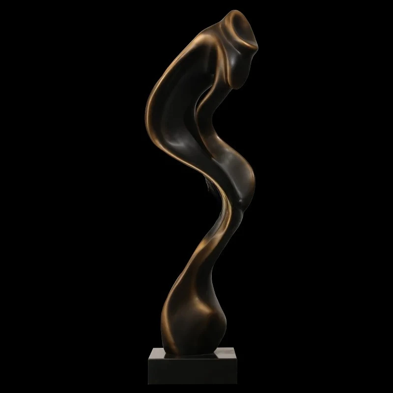 

A Hotel Lobby Ornament Fiberglass Large Floor Abstract Sculpture Villa Entrance Decoration