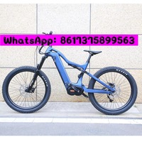 Powe ul Mid Drive 1000w Bafang Motor Electric Mountain Bicycle E Bike Full Suspension Carbon Fiber Ebike