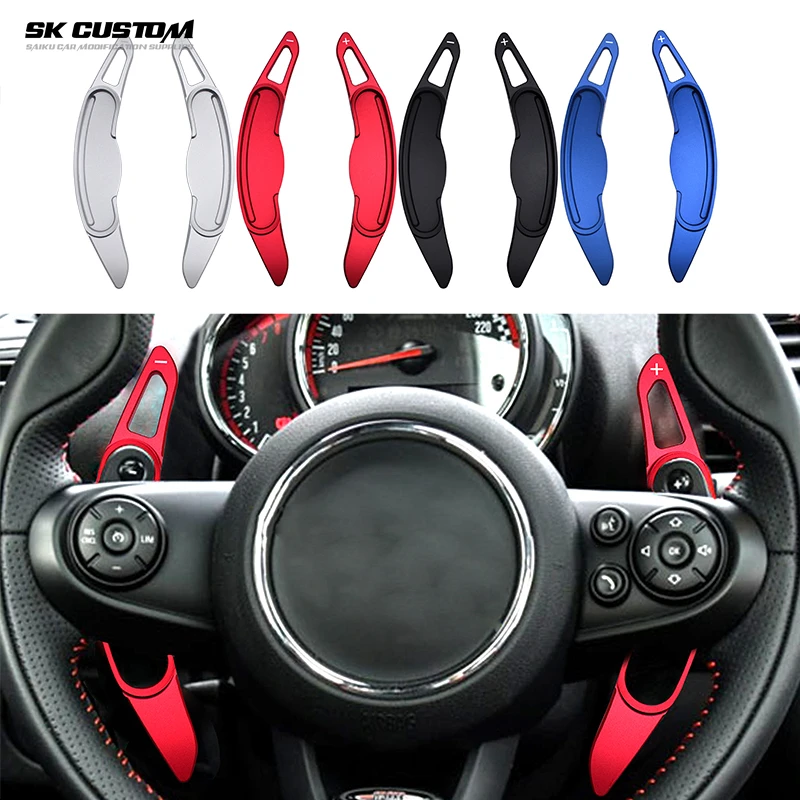 

For MINI MK3 F54 F55 F56 F57 F60 CLUBMAN Cooper S ONE JCW Paddle Extension Al alloy Steering Wheel Paddle Shifters Accessories