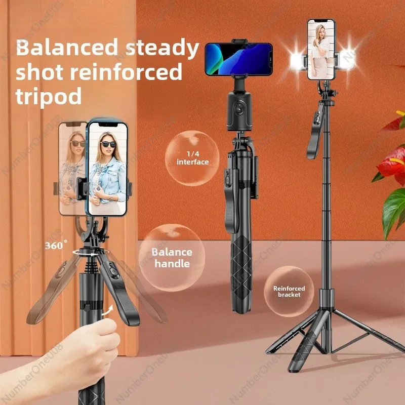 L16 Floor Mobile Phone Holder Desktop Lazy Mobile Phone Gimbal Selfie Stick Tripod with Bluetooth Live Stream Stabilizer