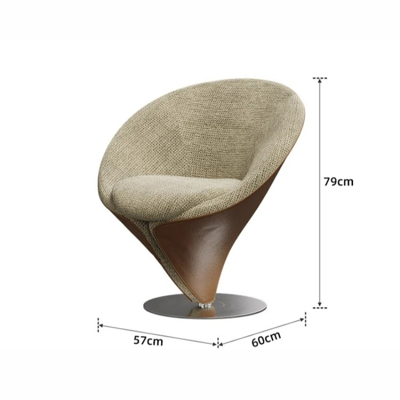 Nordic minimalist living room leisure chair vanity Bedroom chair design furniture High end elegant tabouret chambre single sofa