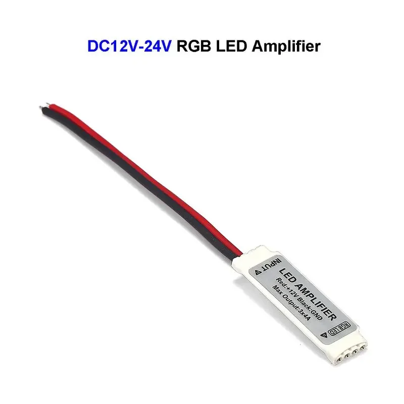 4 Pin RGB LED Amplifier Controller DC12V 24V 3 Channel RGB Controller For SMD 3528 5050 RGB LED Strip Lights