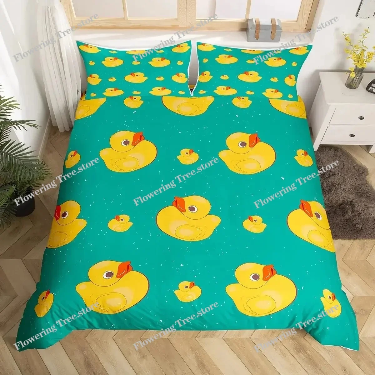 Burning Fire Landscape Duvet Cover Set King Queen Fiery Flame Pattern Polyester Bedding Set for Kids Boys Teens