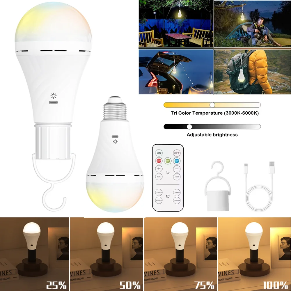 E27 Rechargeable Li…