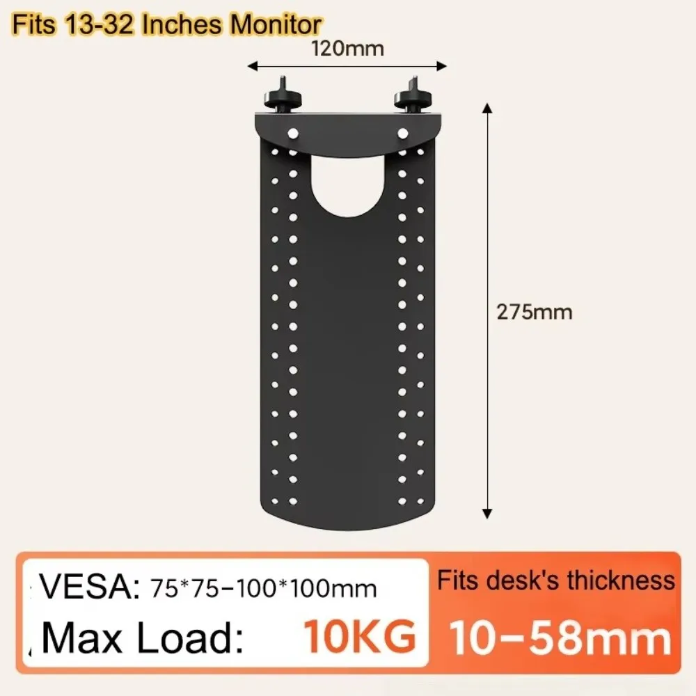 Non-Mounting Mount Adapter Bracket Kit Iron Height Increasing Display Bracket Up To 22 Lbs Computer Display Rack