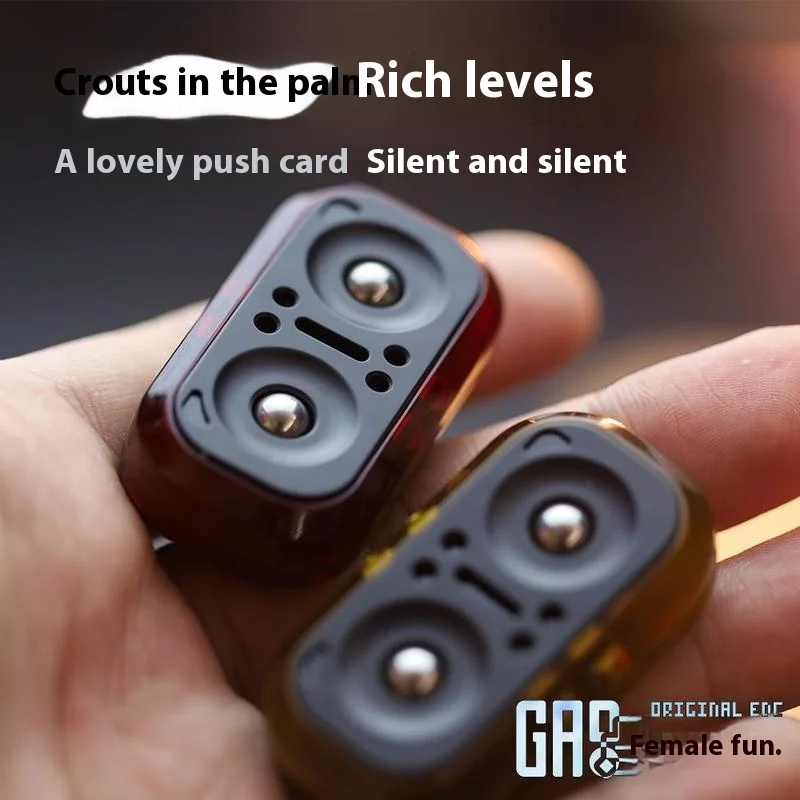 Gufo Paragrafo magnetico meccanico Push Card Valuta EDC Giocattolo antistress Fidget Spinner Divertente riduttore di pressione