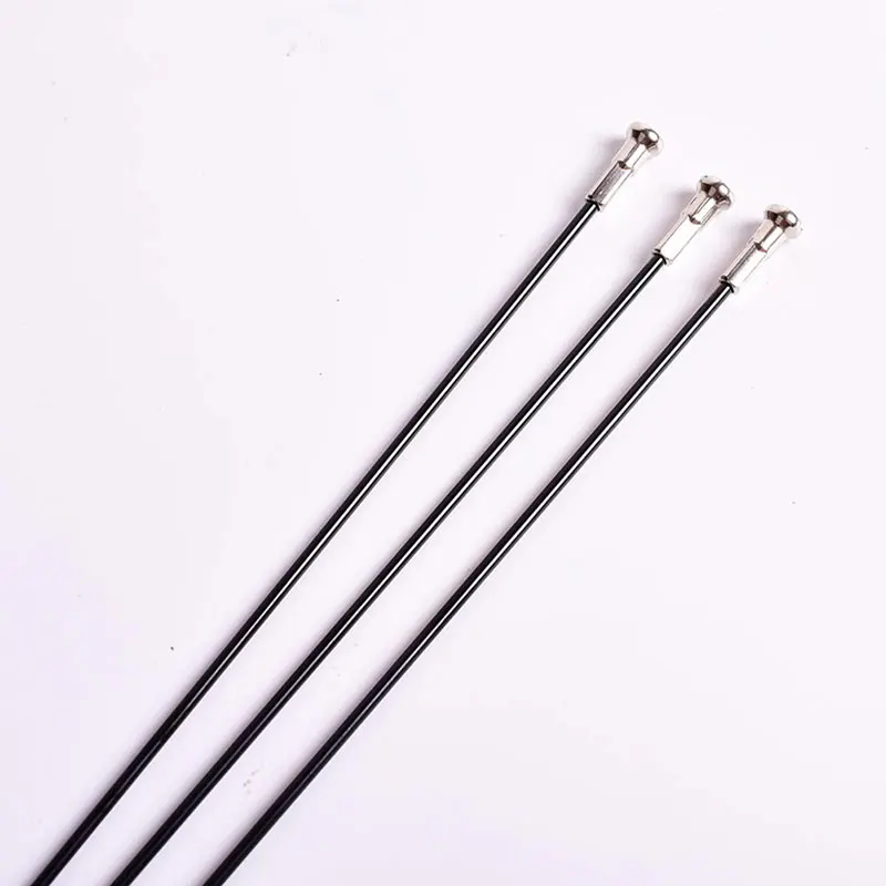 Bike Stainless Steel Spokes,Black,Mountain Racing , J Bend with Nipples, 14G 304, 12mm, 82mm-298mm, High Quality, 36Pcs