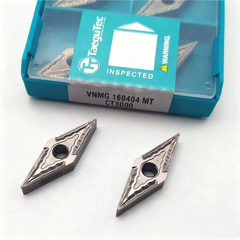 

Taegutec Original Vnmg160404 Vnmg160408 -Mt Ct3000 Tt9225 Tt8125B Carbide Inserts Cnc External Turning Tool for Steel Stainless