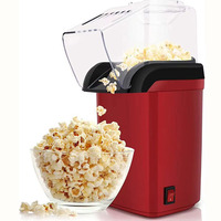 2025 NEW 1200W mini popcorn machine kitchen safe kitchen fully automatic popcorn machine healthy oil-free popcorn