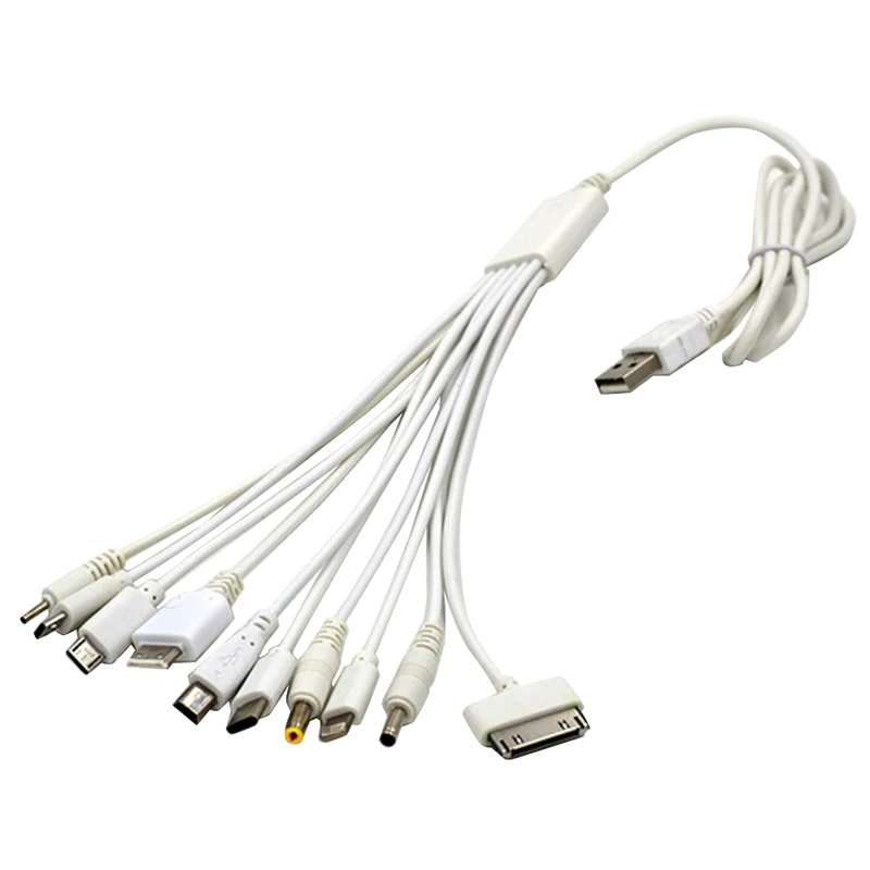 10 in 1  Pin Cable Charger USB Adapter Data Wire For PSP Computer Cables Multifunction USB Data Transfer Cable Universal Multi