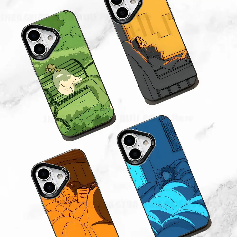 

Depression Cut Phone Case For IPhone 17 16e 16 15 14 13 12 Pro Max X XR XS MAX Back Cover