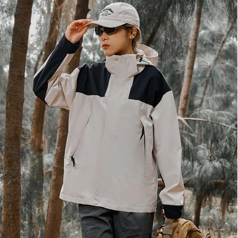 

Spring Autumn High Quality Windbreaker Jacket Women Outdoor Mountaineering Sports Windproof Waterproof Comfortable Hooded Coat