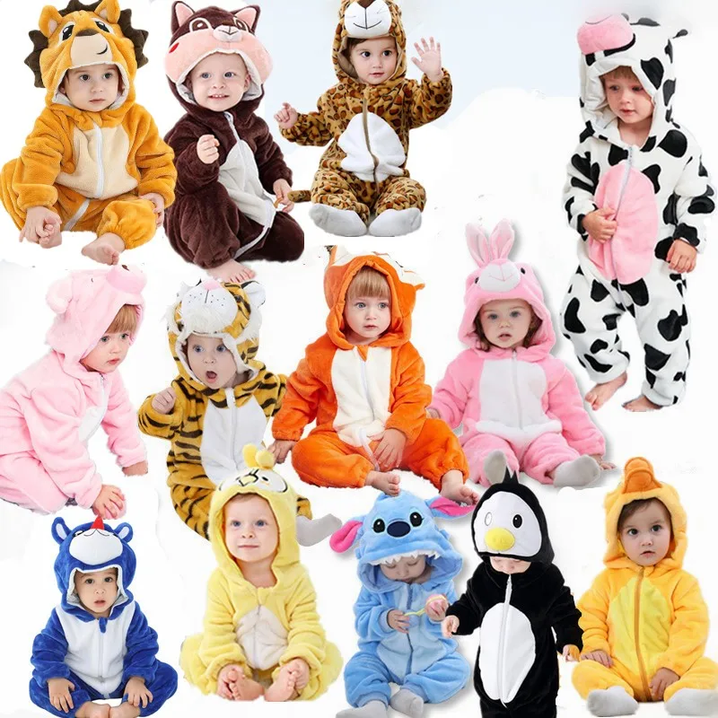 0-4 Years Baby Animal Onesie  Boys Girs Jumpsuit Blue Star Romper Infant Bebe Toddler Clothes Cute Costumes Dropshipping