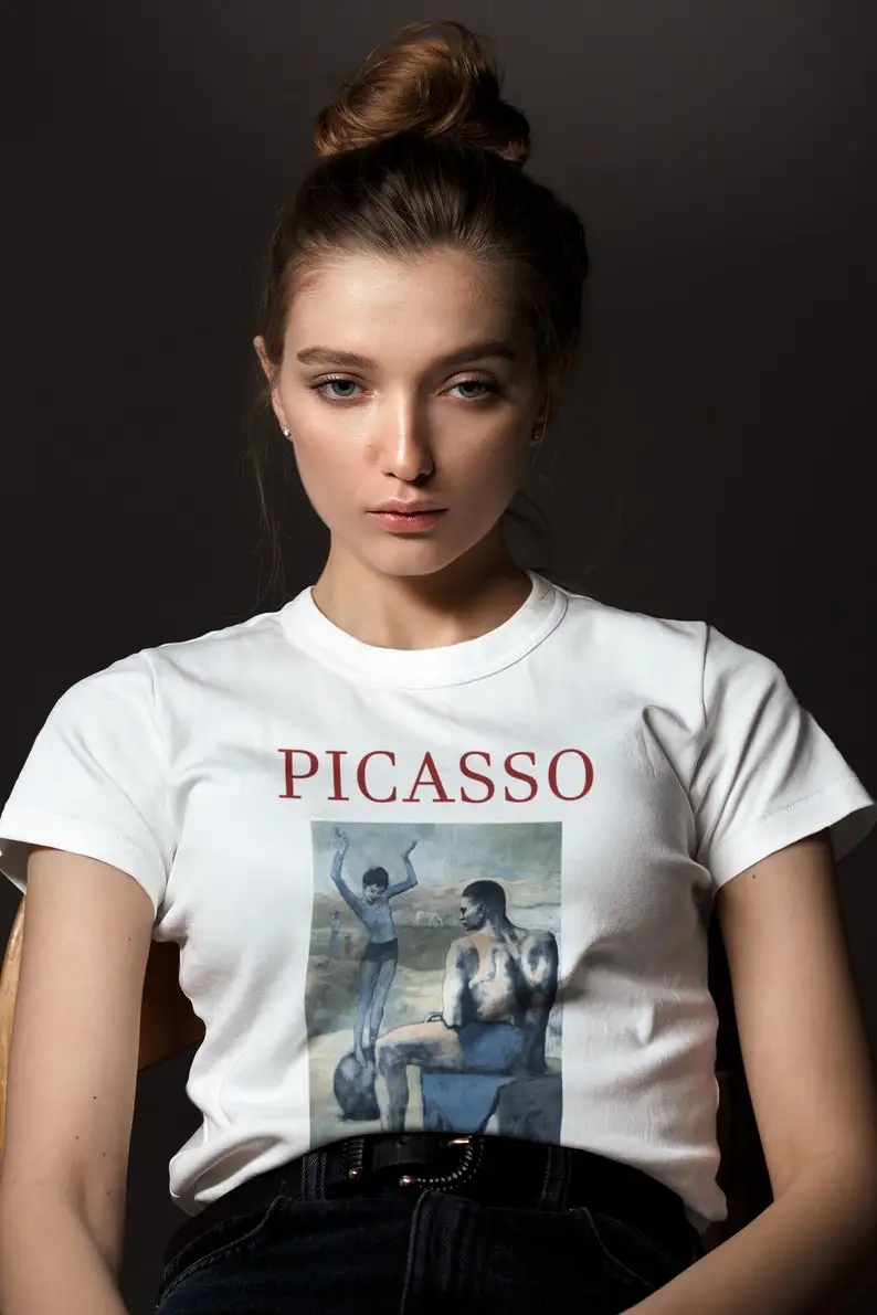 Girl on The Ball T shirt Picasso - Premium Quality - 1903