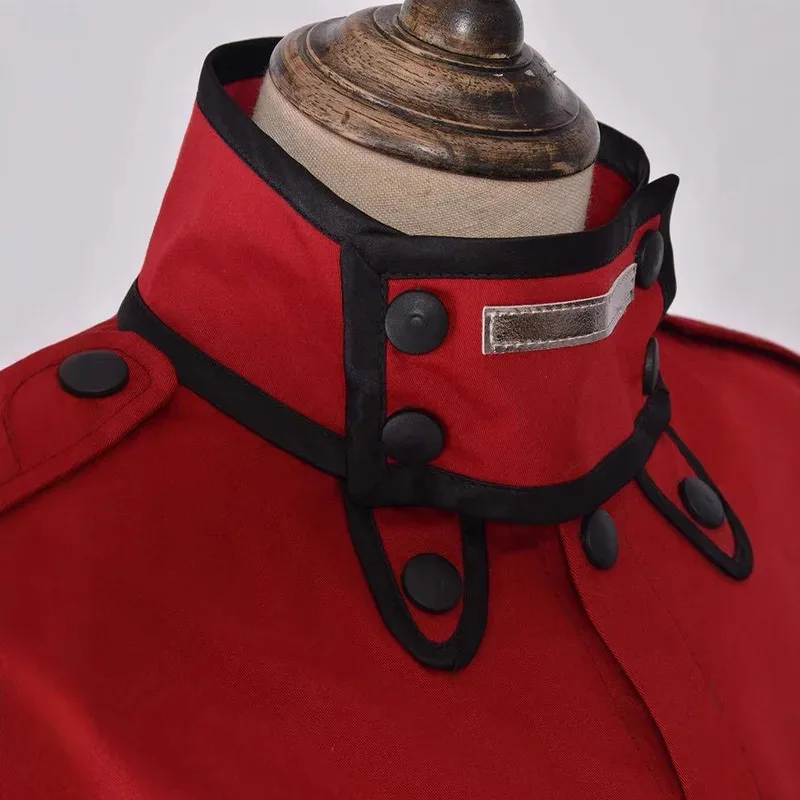 أنيمي Hellsing Herushingu Seras فيكتوريا تأثيري حلي مصاص دماء الأحمر الشرطة موحدة تنورة امرأة الرجال مثير كرنفال البدلة